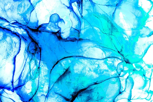 High Quality Abstract Painting Presented Alcohol Ink Gives Designer Modern — 图库照片