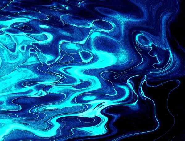 Alkol mürekkebinin sunduğu yüksek kaliteli akış sanatı tasarımcıya modern bir soyut arkaplan sağlar..