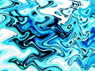 Alkol mürekkebinin sunduğu yüksek kaliteli akış sanatı tasarımcıya modern bir soyut arkaplan sağlar..