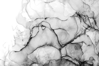 Yüksek kaliteli soyut tablolar, Çin tarzı soyut mürekkep resimleri ve alkol mürekkebiyle sunulan sanatsal altyapılar..