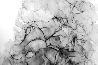 Yüksek kaliteli soyut tablolar, Çin tarzı soyut mürekkep resimleri ve alkol mürekkebiyle sunulan sanatsal altyapılar..