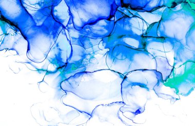 Alkol mürekkebi ve renkli soyut modern resim arka planıyla yapılmış yüksek kalite modern soyut resim..