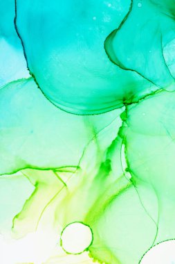 Alkol mürekkebiyle sunulan yüksek kaliteli soyut tablolar tasarımcıya modern bir sanat geçmişi kazandırıyor..