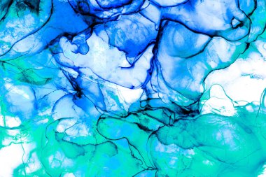 Alkol mürekkebi ve renkli soyut modern resim arka planıyla yapılmış yüksek kalite modern soyut resim..