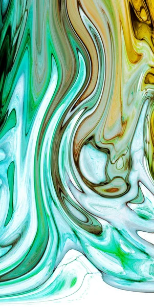 Natural Abstract Fluid Art Painting Alcohol Ink Technique Soft Dreamy — 图库照片