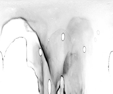 Alkol mürekkebiyle sunulan yüksek kaliteli soyut tablolar tasarımcıya modern bir sanat geçmişi kazandırıyor..