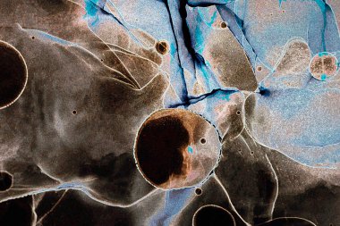 Alkol mürekkebiyle sunulan yüksek kaliteli soyut resim tasarımcıya modern bir sanat arkaplanı sunuyor..