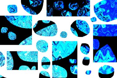 Pop sanat modern tasarım çizgiler ve renk blokları ile birleştirilmiştir