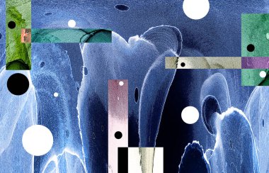 Pop sanat modern tasarım çizgiler ve renk blokları ile birleştirilmiştir