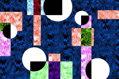 Pop sanat modern tasarım çizgiler ve renk blokları ile birleştirilmiştir