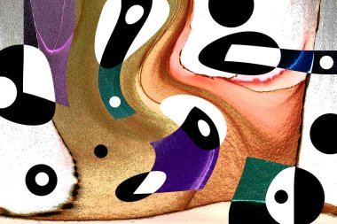 Pop sanat modern tasarım çizgiler ve renk blokları ile birleştirilmiştir