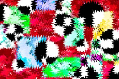 Pop sanat modern tasarım çizgiler ve renk blokları ile birleştirilmiştir