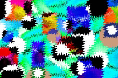 Pop sanat modern tasarım çizgiler ve renk blokları ile birleştirilmiştir