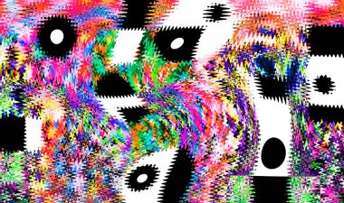 Pop sanat modern tasarım çizgiler ve renk blokları ile birleştirilmiştir