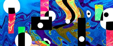 Alkol mürekkebi ve çağdaş tasarımın soyut sanat kalıplarıyla sunulan yüksek kaliteli pop sanat kalıpları.