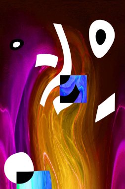 Alkol mürekkebi ve çağdaş tasarımın soyut sanat kalıplarıyla sunulan yüksek kaliteli pop sanat kalıpları.