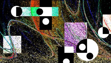 Alkol mürekkebi ve çağdaş tasarımın soyut sanat kalıplarıyla sunulan yüksek kaliteli pop sanat kalıpları.