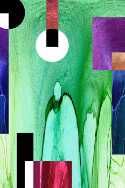 Alkol mürekkebi ve çağdaş tasarımın soyut sanat kalıplarıyla sunulan yüksek kaliteli pop sanat kalıpları.