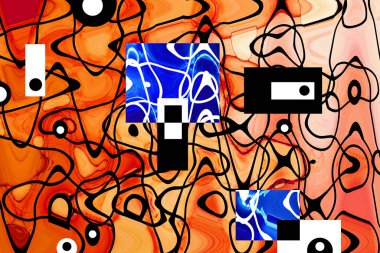 Alkol mürekkebi ve çağdaş tasarımın soyut sanat kalıplarıyla sunulan yüksek kaliteli pop sanat kalıpları.