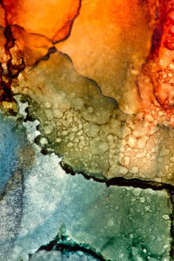 Alkol mürekkebiyle sunulan yüksek kaliteli modern sanat. Akik. Anlaşıldı. Yeşim. Yeşim. Mermer, mermer. Doku.