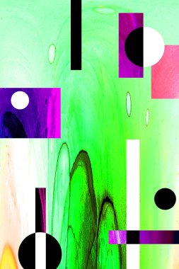 Alkol mürekkebi ve çağdaş tasarımın soyut sanat kalıplarıyla sunulan yüksek kaliteli pop sanat kalıpları.