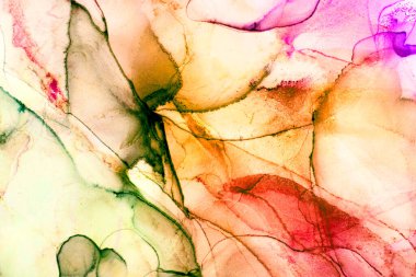 Alkol mürekkebiyle sunulan yüksek kaliteli soyut resim tasarımcıya modern bir sanat arkaplanı sunuyor..