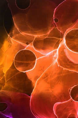 Alkol mürekkebiyle sunulan yüksek kaliteli soyut resim tasarımcıya modern bir sanat arkaplanı sunuyor..