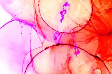 Alkol mürekkebiyle sunulan yüksek kaliteli soyut resim tasarımcıya modern bir sanat arkaplanı sunuyor..