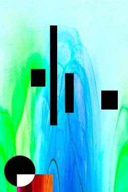 Alkol mürekkebi ve çağdaş tasarımın soyut sanat kalıplarıyla sunulan yüksek kaliteli pop sanat kalıpları.