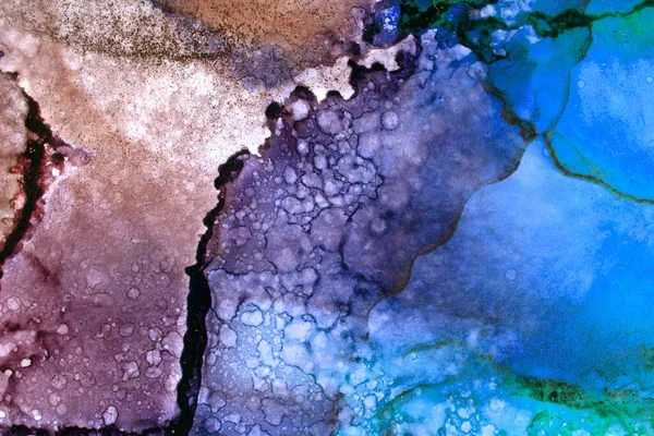Arte Moderna Alta Qualidade Apresentada Tinta Alcoólica Ágata Cristal Jade — Fotografia de Stock