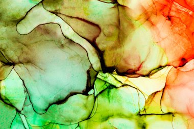 Alkol mürekkebi modern tasarımcılar için soyut sıvı sanat ve pop sanat modelleri yaratır.