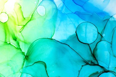 Alkol mürekkebi ve renkli soyut modern resim arka planıyla yapılmış yüksek kalite modern soyut resim..