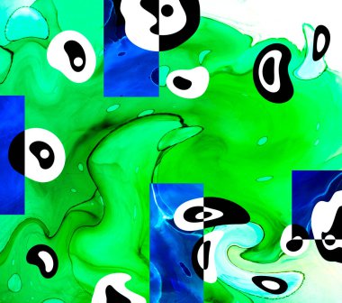 Alkol mürekkebi ve renkli soyut modern resim arka planıyla yapılmış yüksek kalite modern soyut resim..