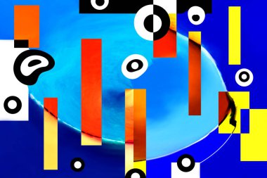 Alkol mürekkebi ve renkli soyut modern resim arka planıyla yapılmış yüksek kalite modern soyut resim..