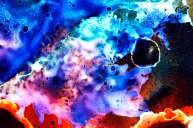 Alkol mürekkebiyle sunulan yüksek kaliteli soyut resim tasarımcıya modern bir sanat arkaplanı sunuyor..