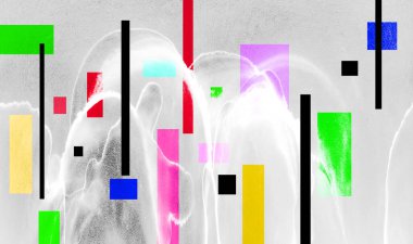 Alkol mürekkebiyle sunulan yüksek kaliteli soyut resim tasarımcıya modern bir sanat arkaplanı sunuyor..