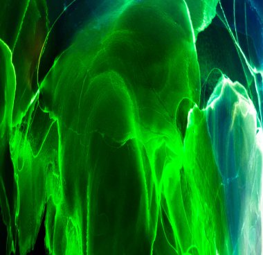 Alkol mürekkebinin sunduğu yüksek kaliteli akış sanatı tasarımcıya modern bir soyut arkaplan sağlar..