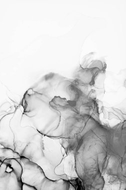 Alkol mürekkebinin sunduğu yüksek kaliteli akış sanatı tasarımcıya modern bir soyut arkaplan sağlar..