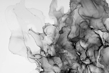 Alkol mürekkebinin sunduğu yüksek kaliteli akış sanatı tasarımcıya modern bir soyut arkaplan sağlar..