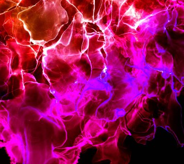 Alkol mürekkebinin sunduğu yüksek kaliteli akış sanatı tasarımcıya modern bir soyut arkaplan sağlar..