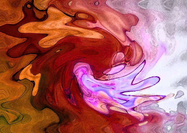 High Quality Modern Abstract Painting Rendered Alcohol Ink Colorful Abstract — Stock Photo, Image