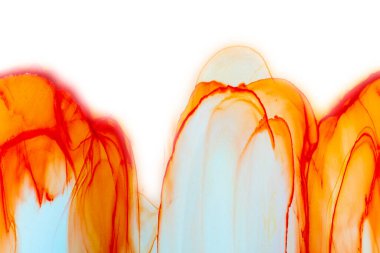 Alkol mürekkebinin sunduğu yüksek kaliteli akış sanatı tasarımcıya modern bir soyut arkaplan sağlar..