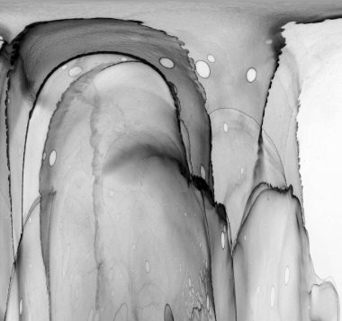 Alkol mürekkebinin sunduğu yüksek kaliteli akış sanatı tasarımcıya modern bir soyut arkaplan sağlar..