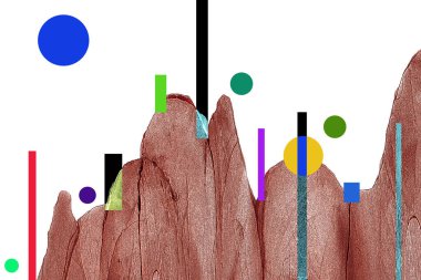 Alkol mürekkebiyle sunulan yüksek kaliteli soyut resim tasarımcıya modern bir sanat arkaplanı sunuyor..
