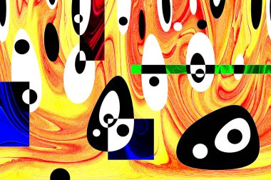 Alkol mürekkebiyle sunulan yüksek kaliteli soyut resim tasarımcıya modern bir sanat arkaplanı sunuyor..