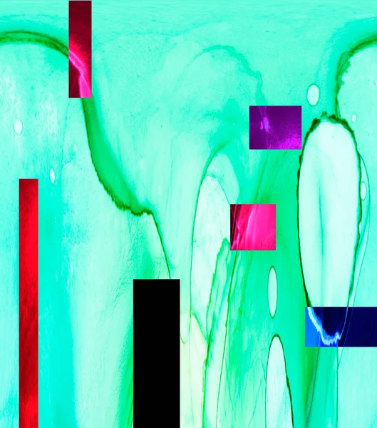 Alkol mürekkebiyle sunulan yüksek kaliteli soyut resim tasarımcıya modern bir sanat arkaplanı sunuyor..