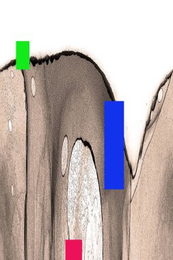 Alkol mürekkebiyle sunulan yüksek kaliteli soyut resim tasarımcıya modern bir sanat arkaplanı sunuyor..