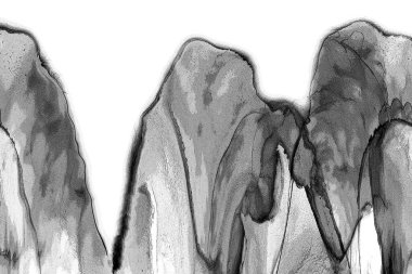 Alkol mürekkebinin sunduğu yüksek kaliteli akış sanatı tasarımcıya modern bir soyut arkaplan sağlar..