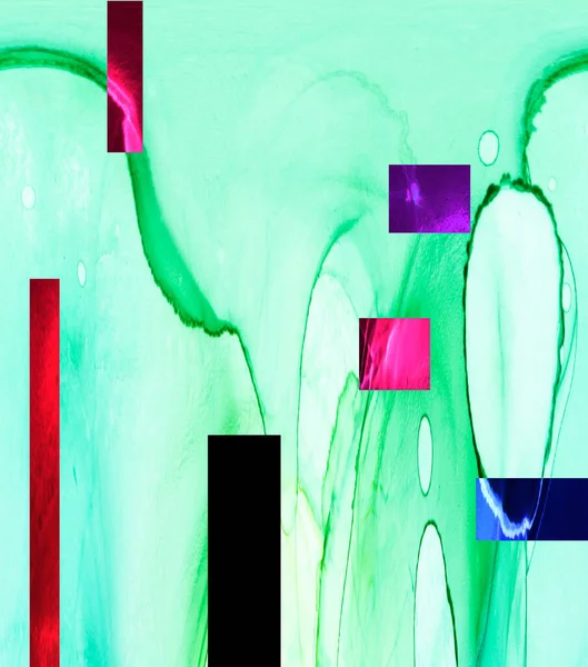 Alkol mürekkebiyle sunulan yüksek kaliteli soyut resim tasarımcıya modern bir sanat arkaplanı sunuyor..