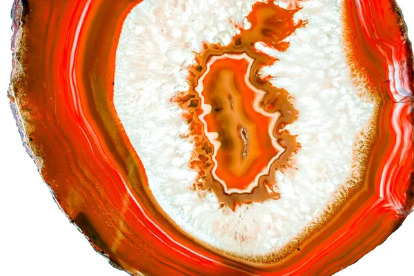 Kristal enine kesit arkaplanı. Doğal saydam agat kristal yüzey dilimi. Madenin makro yakın çekimi, soyut yapı